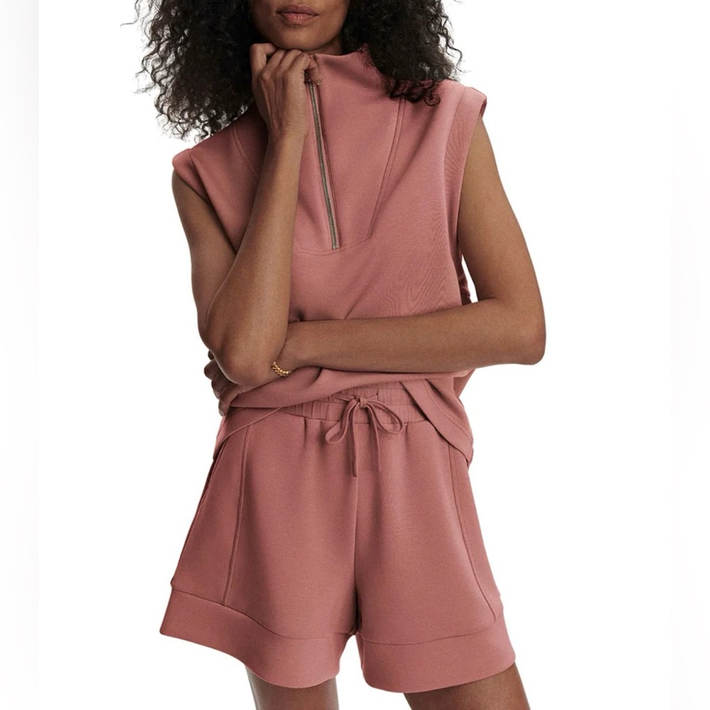 NWT Varley Magnolia Half Zip Tank 2.0